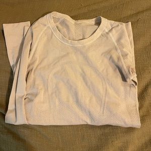 Lululemon white long sleeve top